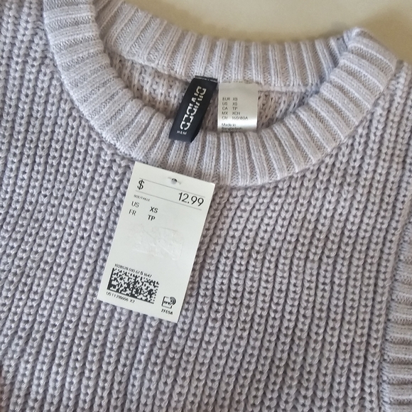 DIVIDED Lavender Purple Pastel Pullover Sweater Vest Size XS Juniors‎ New - Picture 5 of 6